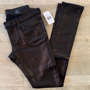 AG Adrian Goldschmied The Legging Metallic Jeans